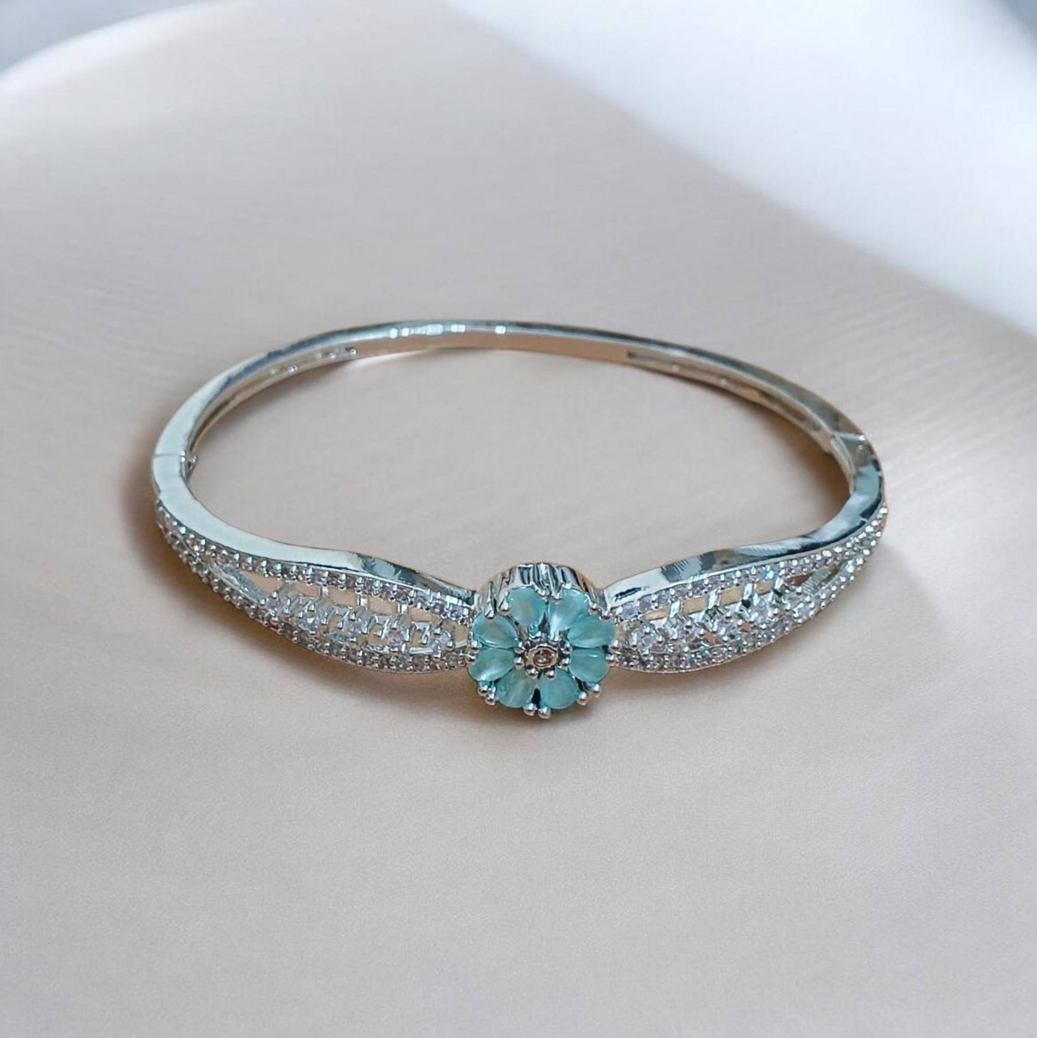 The Petal & Stud Cuff Bracelet - Image 2