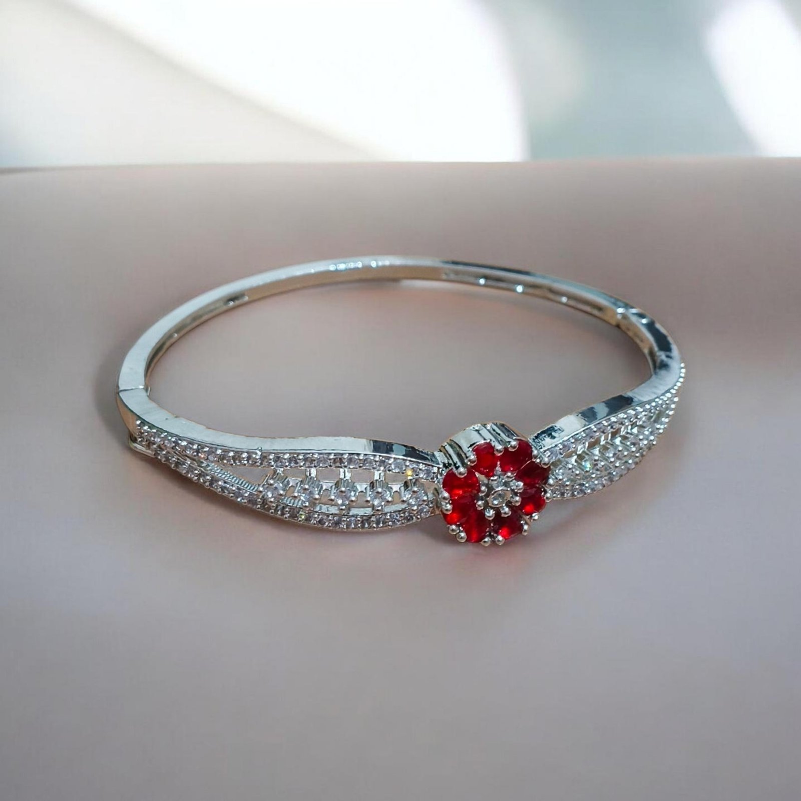 The Petal & Stud Cuff Bracelet - Image 4